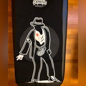 Johnny Cupcakes “Billie Jean” 100% Cotton Black TShirt Size Large